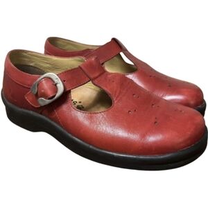 Birkenstock Footprints Mary Jane Leather Shoes